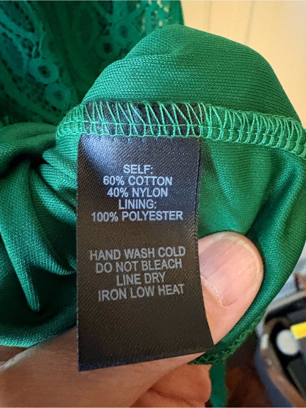 🟢 LULUS REMARKABLE GREEN SHEER LACE SHORT SLEEVE MINI DRESS - SIZE LARGE - NEW 🟢 - Picture 5 of 10